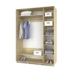 РОЛАНД Шкаф-купе с зеркалами Ирландский дуб (600*1600) Р663 в Воткинске - votkinsk.mebel24.online | фото 2