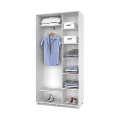 РОЛАНД Шкаф-купе с зеркалом Анкор светлый (450*1100) Р412 в Воткинске - votkinsk.mebel24.online | фото 2