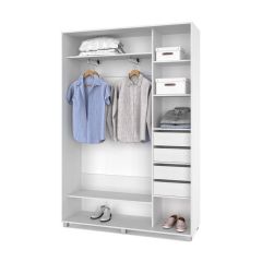 РОЛАНД Шкаф-купе с зеркалом Анкор светлый (450*1400) Р442 в Воткинске - votkinsk.mebel24.online | фото 5