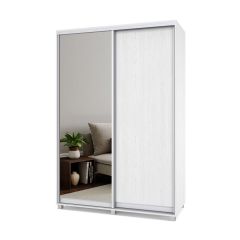 РОЛАНД Шкаф-купе с зеркалом Анкор светлый (450*1500) Р452 в Воткинске - votkinsk.mebel24.online | фото 2