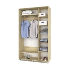 РОЛАНД Шкаф-купе с зеркалом Ирландский дуб (450*1300) Р432 в Воткинске - votkinsk.mebel24.online | фото 3