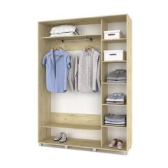 РОЛАНД Шкаф-купе с зеркалом Ирландский дуб (450*1600) Р462 в Воткинске - votkinsk.mebel24.online | фото 3