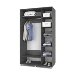 РОЛАНД Шкаф-купе с зеркалом Камень темный (600*1200) Р622 в Воткинске - votkinsk.mebel24.online | фото 2