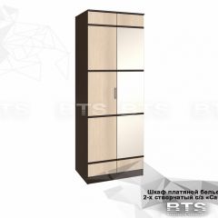 Шкаф 2-х створчатый Сакура + Зеркало (венге/лоредо) в Воткинске - votkinsk.mebel24.online | фото 2