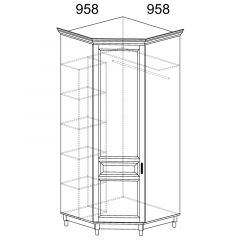 Шкаф угловой №418 Прованс в Воткинске - votkinsk.mebel24.online | фото 2