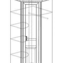 Шкаф угловой №562 "Алиса" (угол 875*875) в Воткинске - votkinsk.mebel24.online | фото 2