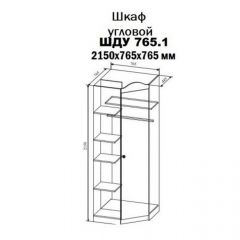 KI-KI ШДУ765.1 Шкаф угловой (белый/белое дерево) в Воткинске - votkinsk.mebel24.online | фото 2