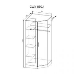 СОФИ СШУ860.1 Шкаф угловой в Воткинске - votkinsk.mebel24.online | фото 2