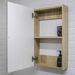 Шкаф-зеркало Мечта 50 Дуб сонома АЙСБЕРГ (DM2318HZ) в Воткинске - votkinsk.mebel24.online | фото 4