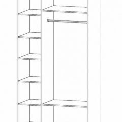 ГАММА Спальный гарнитур (модульный) дуб вотан в Воткинске - votkinsk.mebel24.online | фото 13