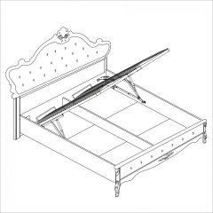 Спальня Мишель 5-ти ств (белый матовый/экокожа) в Воткинске - votkinsk.mebel24.online | фото 4