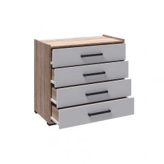 Спальня Соната Комод (Белый/Дуб крафт золотой) в Воткинске - votkinsk.mebel24.online | фото 2