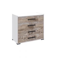 Спальня Соната Комод (Белый/Дуб юкон) в Воткинске - votkinsk.mebel24.online | фото