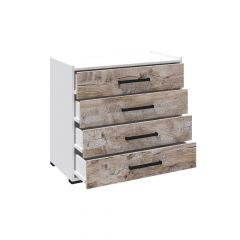 Спальня Соната Комод (Белый/Дуб юкон) в Воткинске - votkinsk.mebel24.online | фото 2