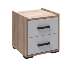 Спальня Соната Тумба прикроватная (дуб сонома/белый) в Воткинске - votkinsk.mebel24.online | фото