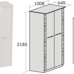 Спальный гарнитур Элана (модульная) Бодега белая в Воткинске - votkinsk.mebel24.online | фото 10