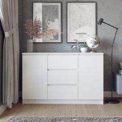 МОРИ Спальный гарнитур (белый) в Воткинске - votkinsk.mebel24.online | фото 12