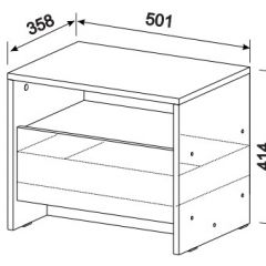 Спальный гарнитур МСП-1 (Ясень Анкор светлый) 1600 в Воткинске - votkinsk.mebel24.online | фото 6