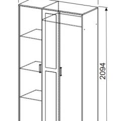 Спальный гарнитур МСП-1 (Ясень Анкор светлый) 1600 в Воткинске - votkinsk.mebel24.online | фото 9