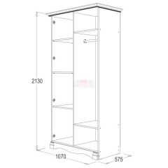 Спальный гарнитур Ольга-1Н (модульная) в Воткинске - votkinsk.mebel24.online | фото 3