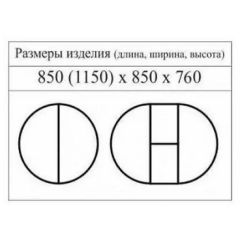 Стол круглый раздвижной Балет (массив белый) в Воткинске - votkinsk.mebel24.online | фото 2
