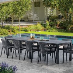 Стол раскладной Джули (Julie Double table 2 configurations) Графит в Воткинске - votkinsk.mebel24.online | фото 5