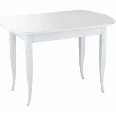 Стол раскладной со стеклом (опоры массив резной) "Хоста" в Воткинске - votkinsk.mebel24.online | фото 3
