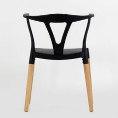 Стул Barneo N-218 Wishbone интерьерный кухонный черный в Воткинске - votkinsk.mebel24.online | фото 2