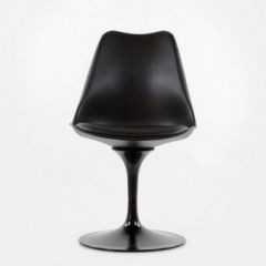 Стул Barneo N-8 Tulip style черный с черной подушкой в Воткинске - votkinsk.mebel24.online | фото 2