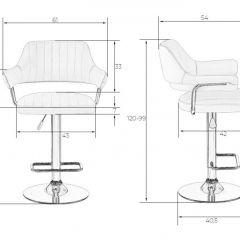 Стул барный DOBRIN CHARLY LM-5019 (белый) в Воткинске - votkinsk.mebel24.online | фото 2