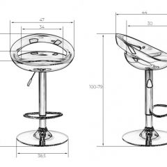 Стул барный DOBRIN DISCO LM-1010 (бордовый металлик) в Воткинске - votkinsk.mebel24.online | фото