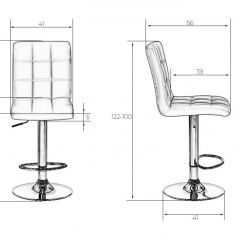 Стул барный DOBRIN KRUGER LM-5009 (черный) в Воткинске - votkinsk.mebel24.online | фото 2