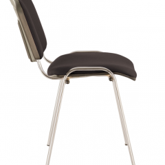 Стул BRABIX "Iso CF-001" (хром каркас, ткань черная) 531419 в Воткинске - votkinsk.mebel24.online | фото 3