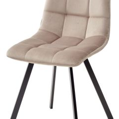 Стул CHILLI SQUARE BLUVEL-40 бежевый, велюр / черный каркас М-City в Воткинске - votkinsk.mebel24.online | фото