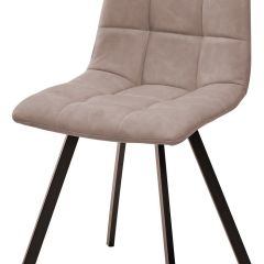 Стул CHILLI SQUARE RU-09 серо-бежевый винтаж, PU / черный каркас М-City в Воткинске - votkinsk.mebel24.online | фото