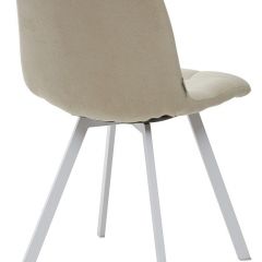 Стул CHILLI SQUARE UF860-01B бежевый, ткань/ белый каркас М-City в Воткинске - votkinsk.mebel24.online | фото 2
