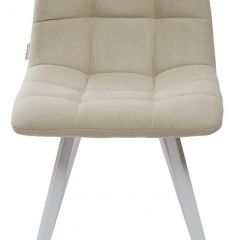 Стул CHILLI SQUARE UF860-01B бежевый, ткань/ белый каркас М-City в Воткинске - votkinsk.mebel24.online | фото 3