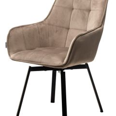 Стул MAVERICK 360 град. поворот. BLUVEL-40 BEIGE/ черный каркас, М-City в Воткинске - votkinsk.mebel24.online | фото 4