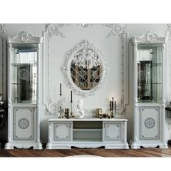 Тумба ТВ (12.301) Грация (белый/серебро) в Воткинске - votkinsk.mebel24.online | фото 2