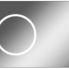 Зеркало Eclipse 100 black с подсветкой Sansa (SE1032Z) в Воткинске - votkinsk.mebel24.online | фото