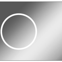 Зеркало Eclipse 90 black с подсветкой Sansa (SE1031Z) в Воткинске - votkinsk.mebel24.online | фото 1