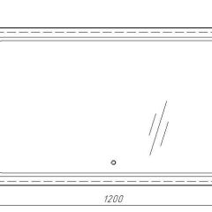 Зеркало Galaxy 120 alum с подсветкой Sansa (SG1010Z) в Воткинске - votkinsk.mebel24.online | фото 7