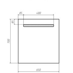 Зеркало Good Light 65 с подсветкой Домино (GL7005Z) в Воткинске - votkinsk.mebel24.online | фото 2