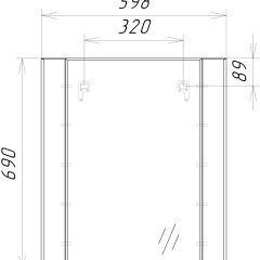 Зеркало Optima 60 Домино (DO1902Z) в Воткинске - votkinsk.mebel24.online | фото 8