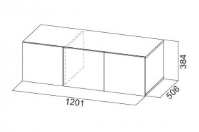 Антресоль 1200 «ШК-5» Белый текстурный в Воткинске - votkinsk.mebel24.online | фото 3