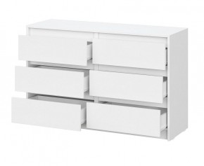 АЙДЕН КМ06-1200 Комод 6 ящиков (белый) в Воткинске - votkinsk.mebel24.online | фото 2