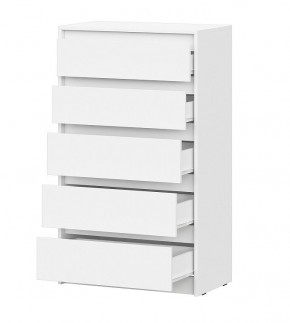 АЙДЕН КМ06-700 Комод 5 ящиков (белый) в Воткинске - votkinsk.mebel24.online | фото 2