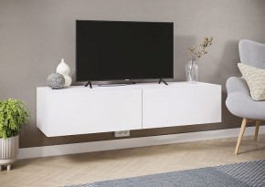 АЙДЕН ТБН06-1400 Тумба ТВ подвесная (белый) в Воткинске - votkinsk.mebel24.online | фото 3