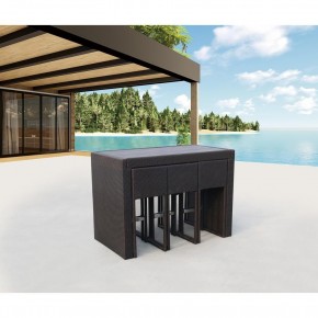 Барный комплект плетеной мебели T390AD/Y390A-W63_6Pcs Brown в Воткинске - votkinsk.mebel24.online | фото 2