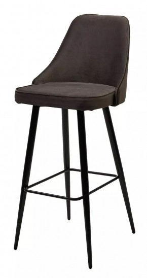 Барный стул NEPAL-BAR ГРАФИТ #14, велюр/ черный каркас (H=78cm) М-City в Воткинске - votkinsk.mebel24.online | фото 1